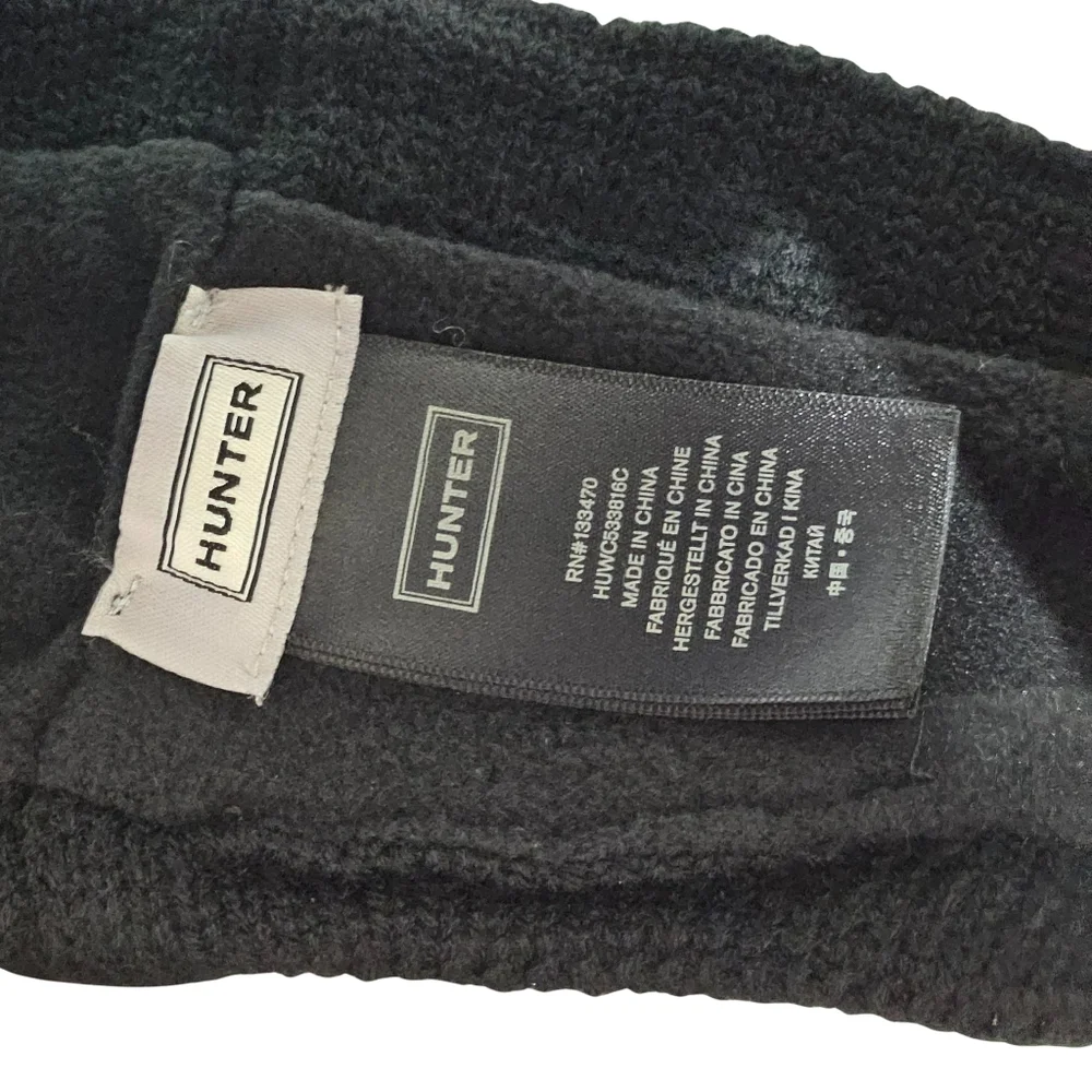 Hunter Headband Black Play Essential Fleece Lined Cottagecore Outdoor Christmas